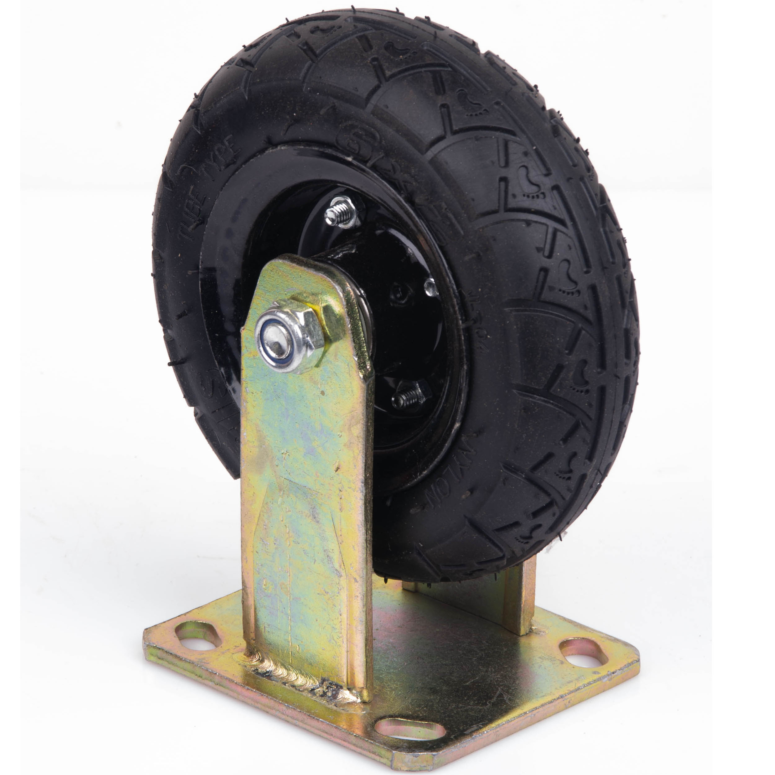 6 Inch Fixed Castor Caster Pneumatic Tyres Tyre Wheel Trolley Cart Wheelbarrow