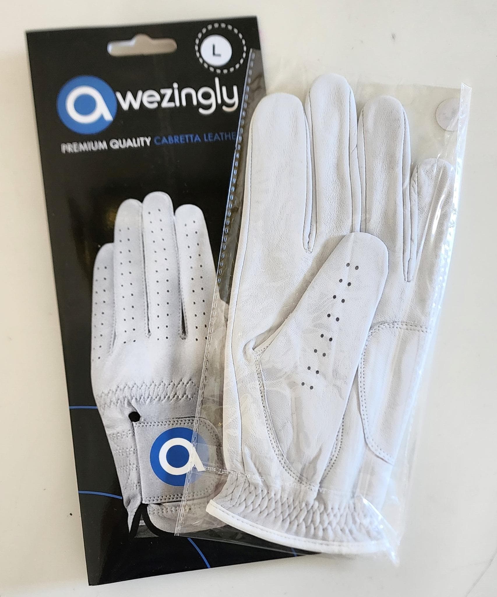 Golf Gloves Premium Quality Cabretta Leather for Men XL White