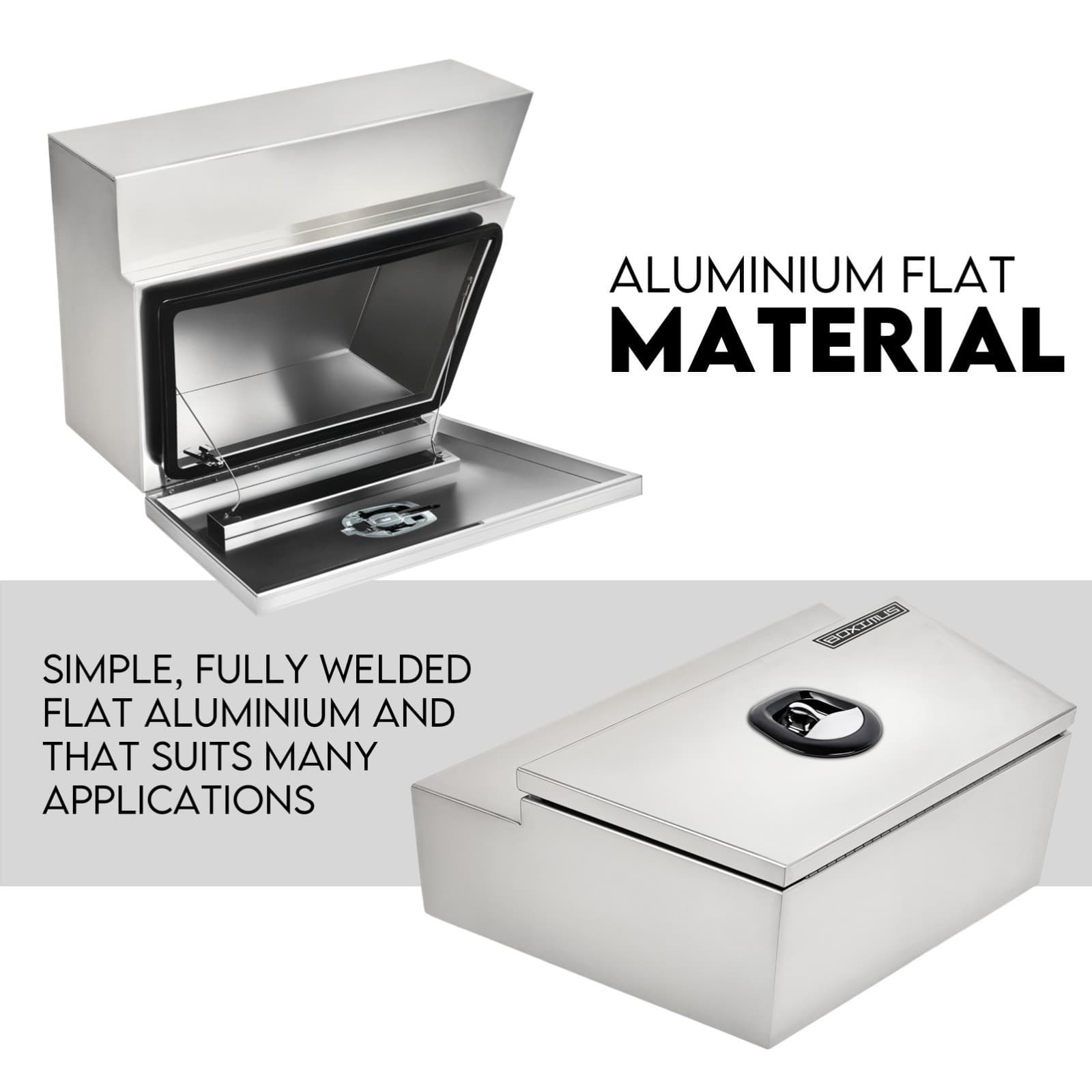 Under Tray Tool Box Underbody Pair Set 600mm Aluminium