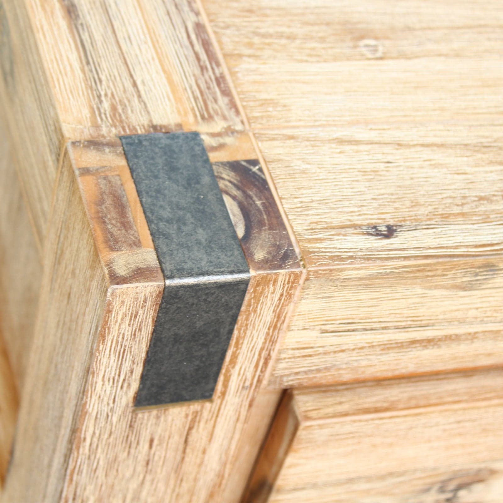 Hall Table Minimal Design 120cm Oak Colour Solid Acacia Wooden Frame with 2 Storage Drawers