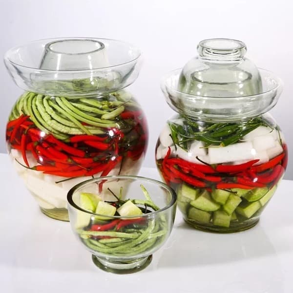 Fermentation Crocks & Jars Premium Chinese and Korean Pickle Glass Jar Large 7.5L