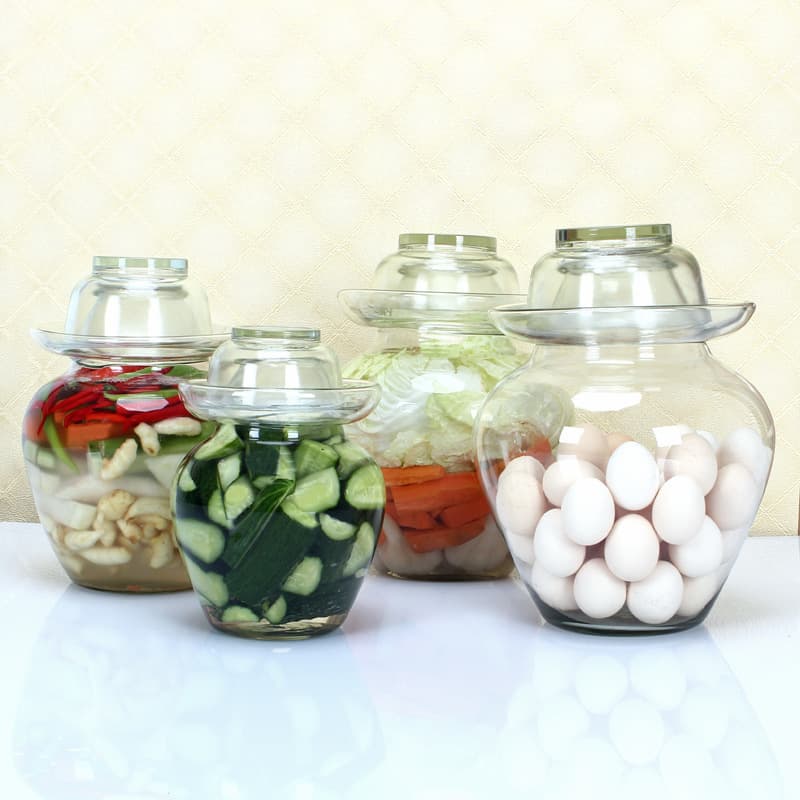 Fermentation Crocks & Jars Premium Chinese and Korean Pickle Glass Jar Large 7.5L