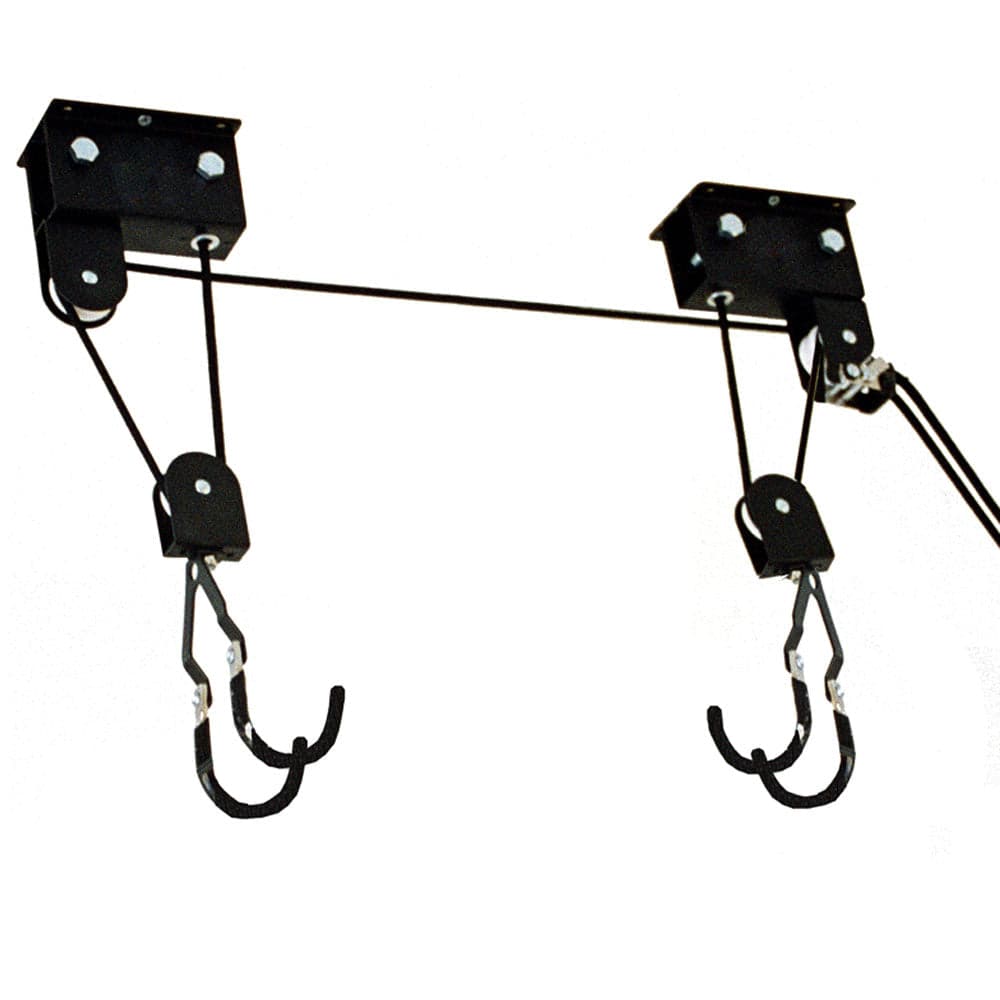 Bicycle Hoist Ceiling Mounted Storage Rack Bike Lift Hook Hanger for Garage Basement 20kg Capacity