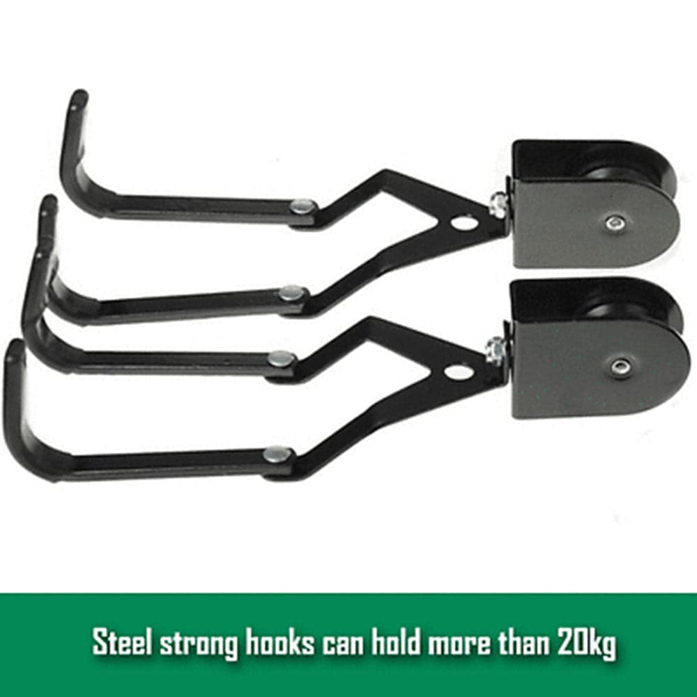 Bicycle Hoist Ceiling Mounted Storage Rack Bike Lift Hook Hanger for Garage Basement 20kg Capacity