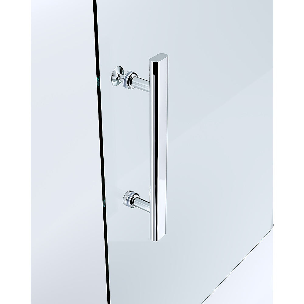 155-170cm Adjustable Wall to Wall Sliding Glass Shower Door in Chrome