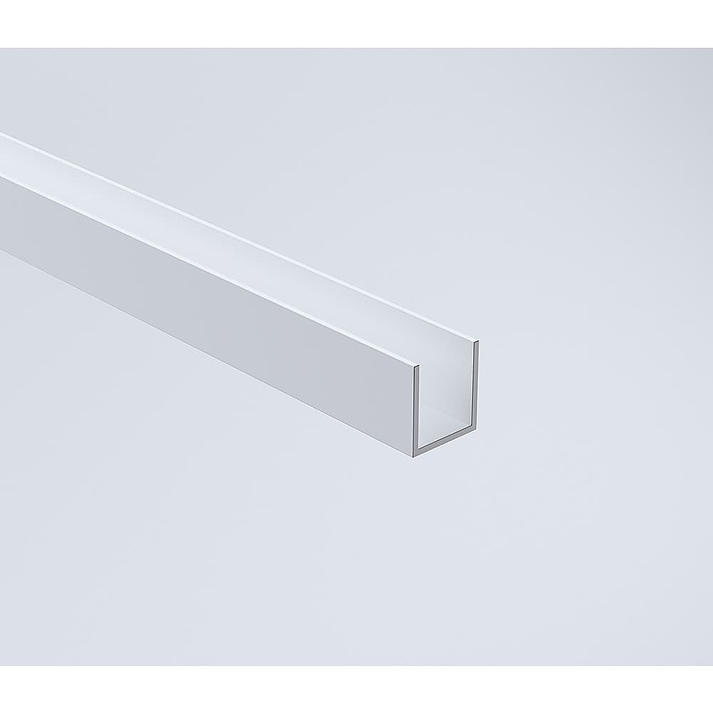 100x100cm Double Door Corner Shower Screen – Wall Channels with SS Hinges in White, Square Double Pull Handle