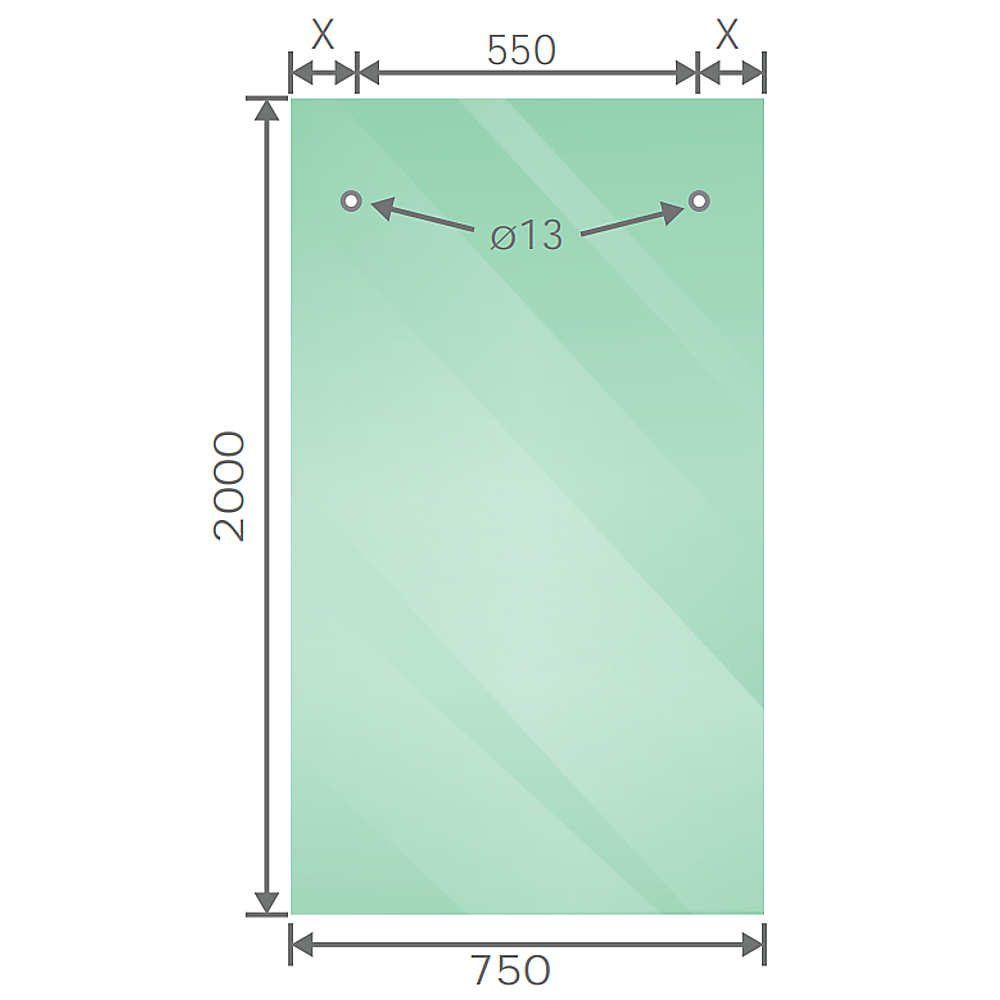 150x90cm Frameless Glass Sliding Corner Shower – With Gold Rail and U-Brackets for Contemporary Bathrooms