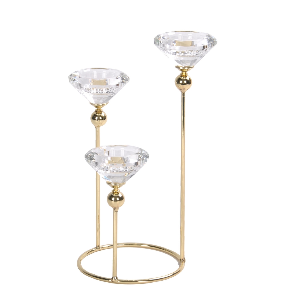 Diamond Shape Tealight Candle Holder 25cm