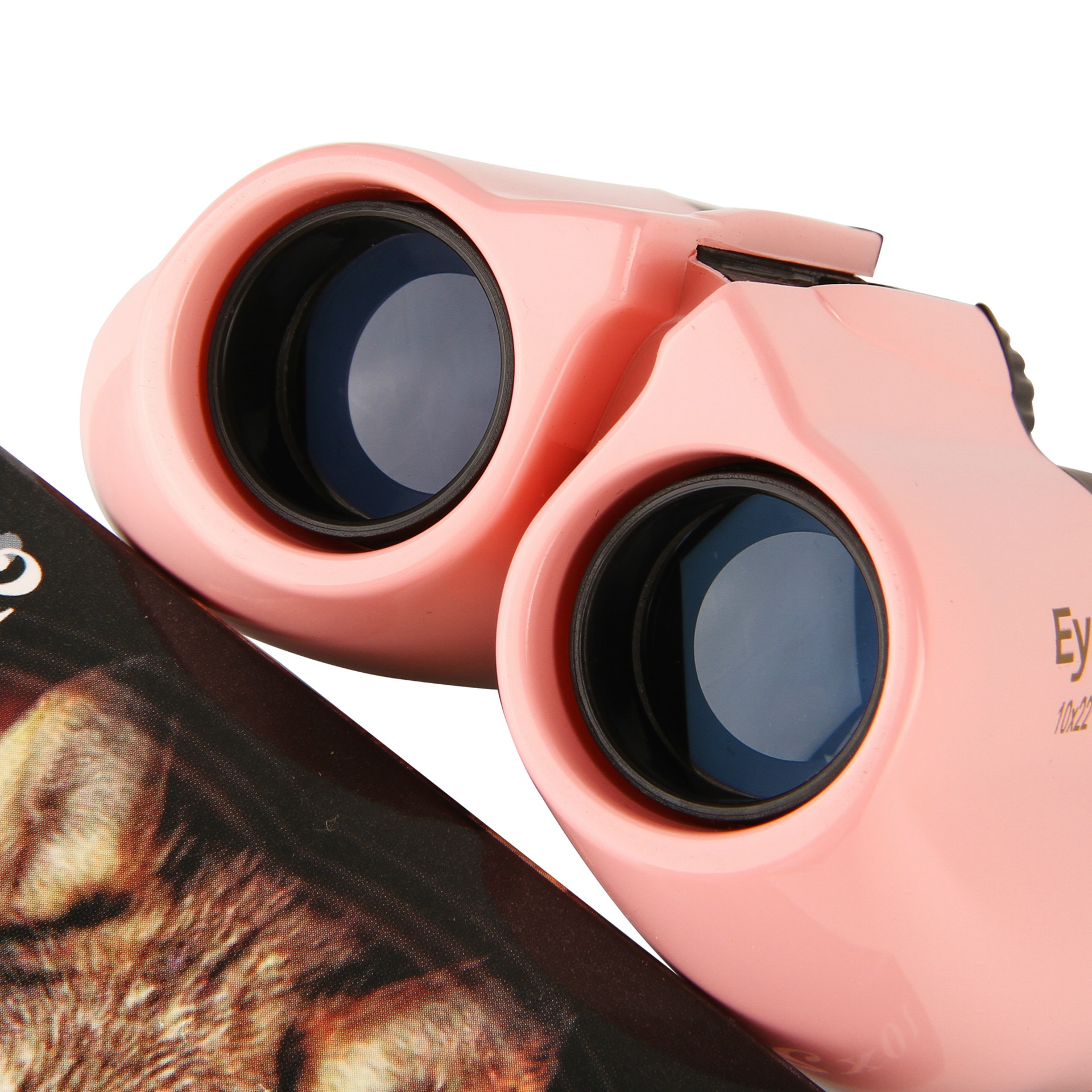 Green 10x22 Compact Binoculars for Adults - High Definition Lightweight Telescope for Hiking, Travel, and Concerts