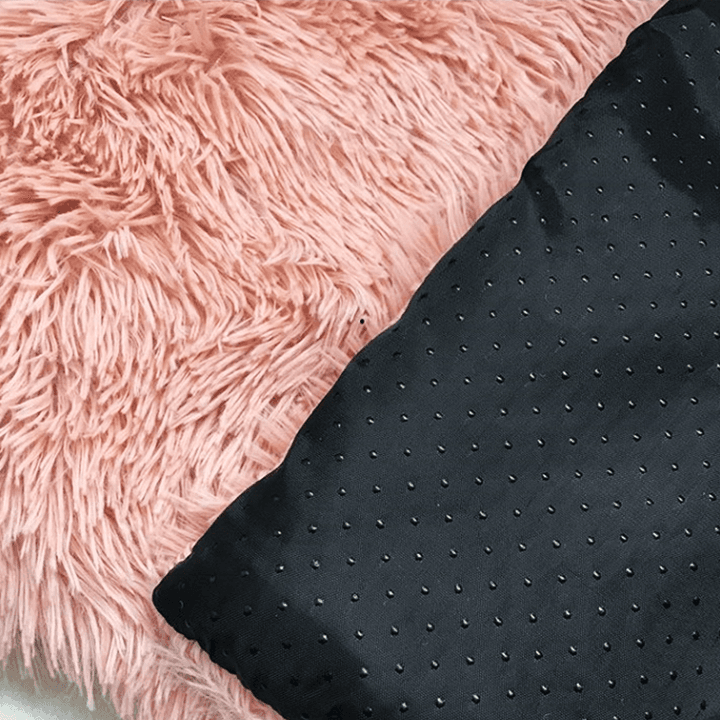 Plush Pet Mat for Dogs and Cats Anti-Slip 70x100cm Brown Warm and Cozy