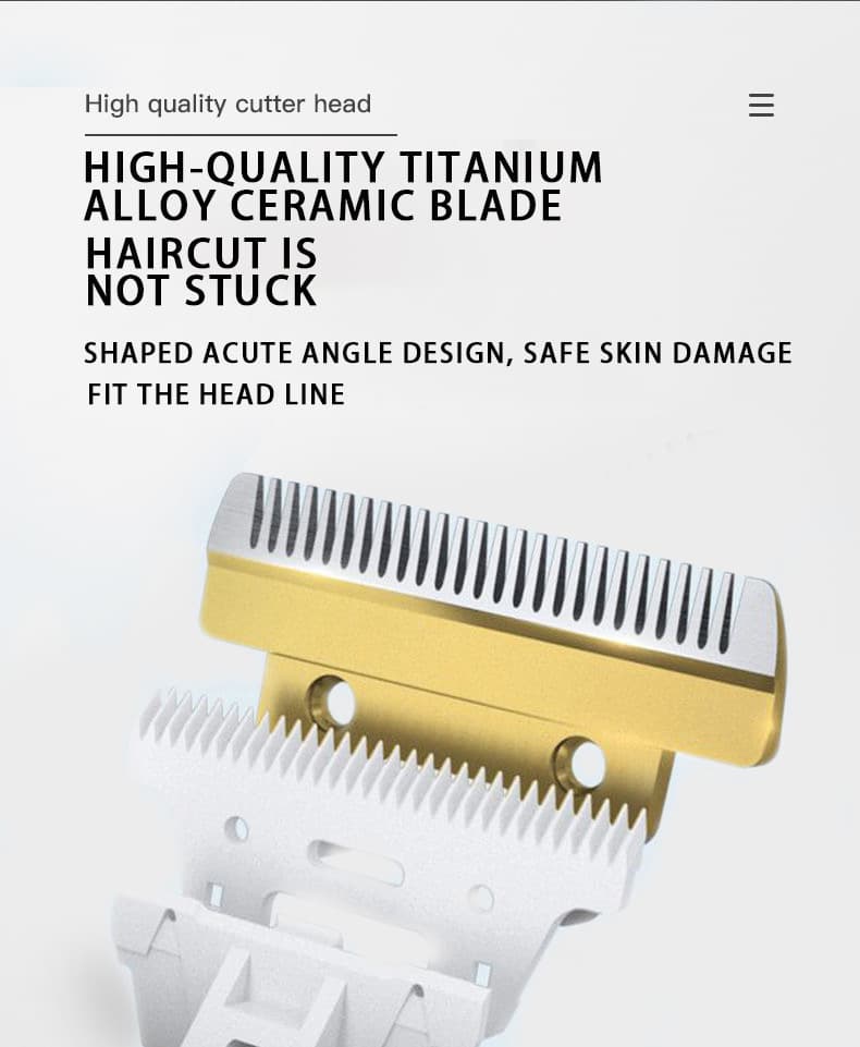 Professional Pet Grooming Hair Clipper Kit Rechargeable Low Noise Ceramic Blades 5-Speed Adjustment Gray