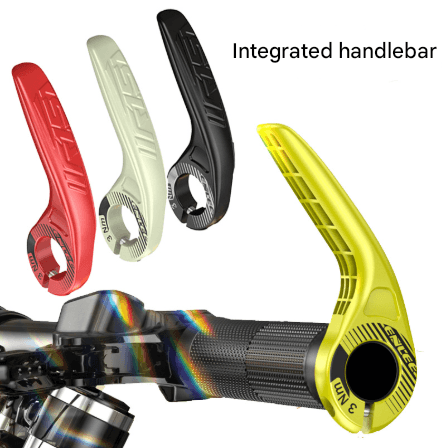 Ultralight Ergonomic Bike Bar Ends High-Strength Composite Horn Grips 22.2mm Light Green