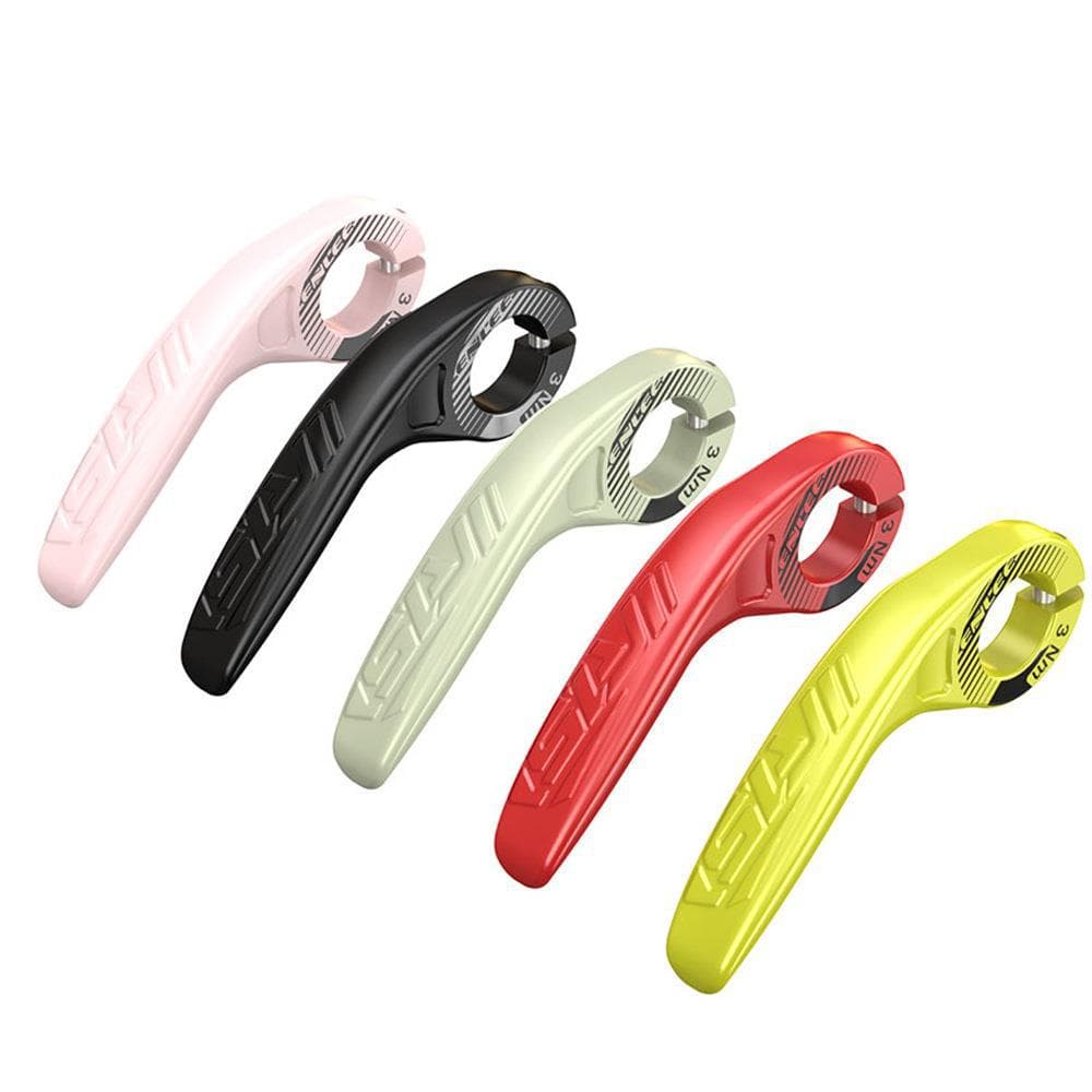 Ultralight Ergonomic Bike Bar Ends High-Strength Composite Horn Grips 22.2mm Light Green