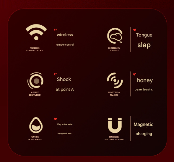 Red Wearable Vibrating Stimulator with Remote - Dual-Action Couples' Toy