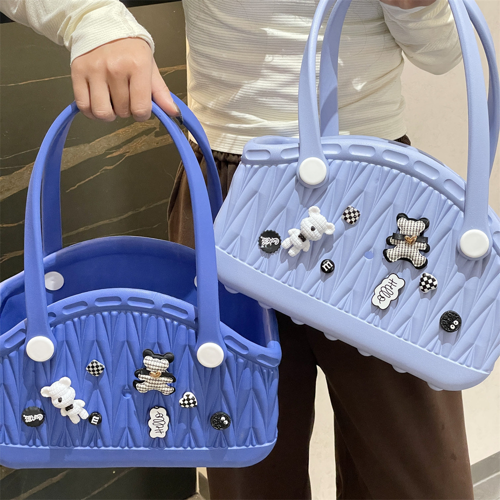 Stylish Handbag - Spacious with Decorative Elements(Orange)