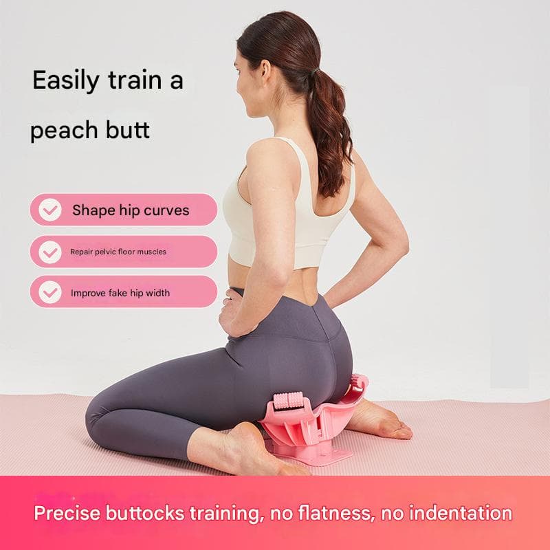 Green Ergonomic Pelvic Floor Glute Trainer Home Workout Equipment for Hips Inner Thighs