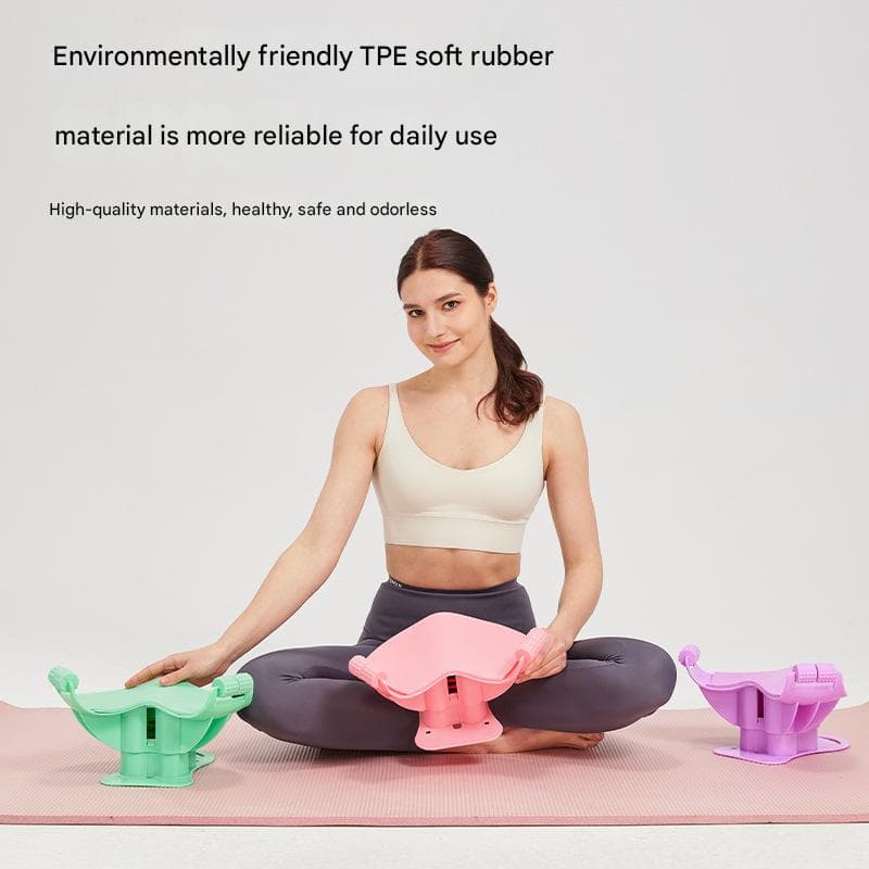 Green Ergonomic Pelvic Floor Glute Trainer Home Workout Equipment for Hips Inner Thighs
