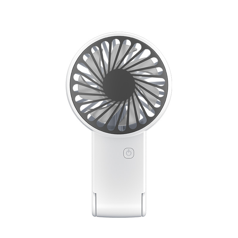 White 2 Pack Mini Portable Handheld Fan Foldable Desktop Personal Fan USB Rechargeable Pocket Fan with 3 Speeds for Travel Office and Outdoor
