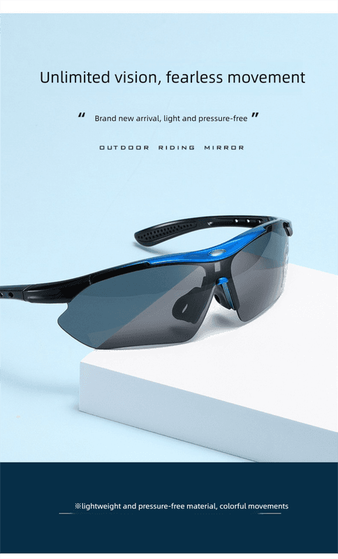 3 PCS Outdoor Cycling Sunglasses Sports Glasses Set Night Vision Yellow Brown Grey Lenses Running Fishing Driving UV Protection Unisex