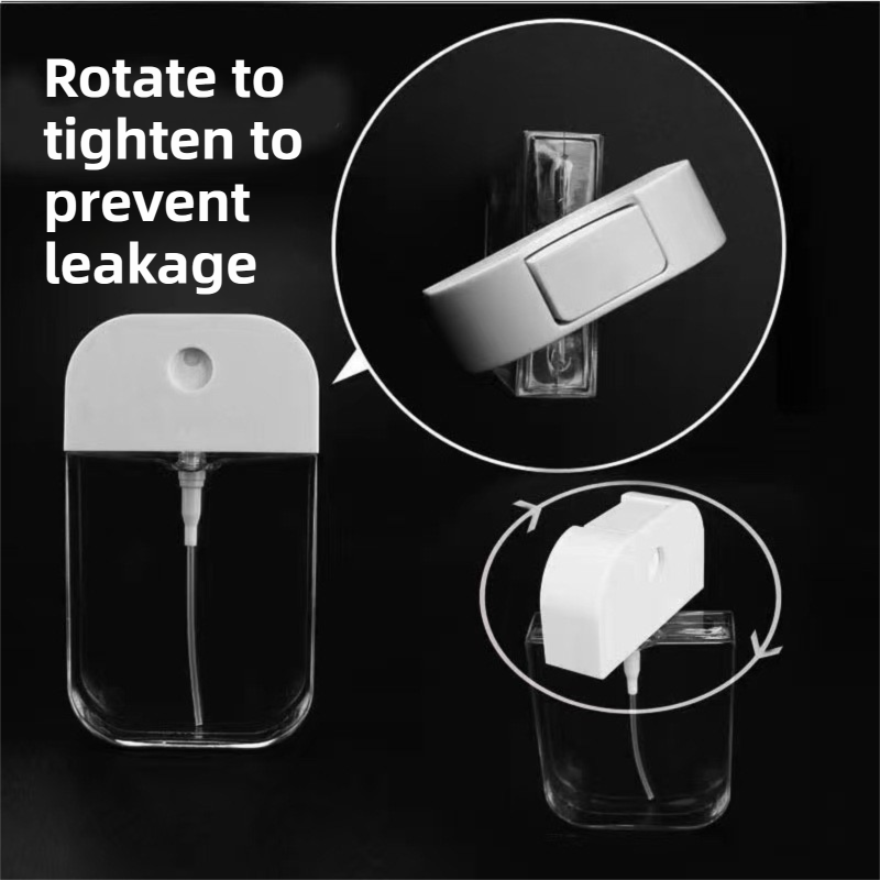 3-Pack Ultra-Slim 50ml Card-Style Travel Spray Bottle with Purple Silicone Sleeve - Portable ABS/PETG Refillable Hydration Sprayer