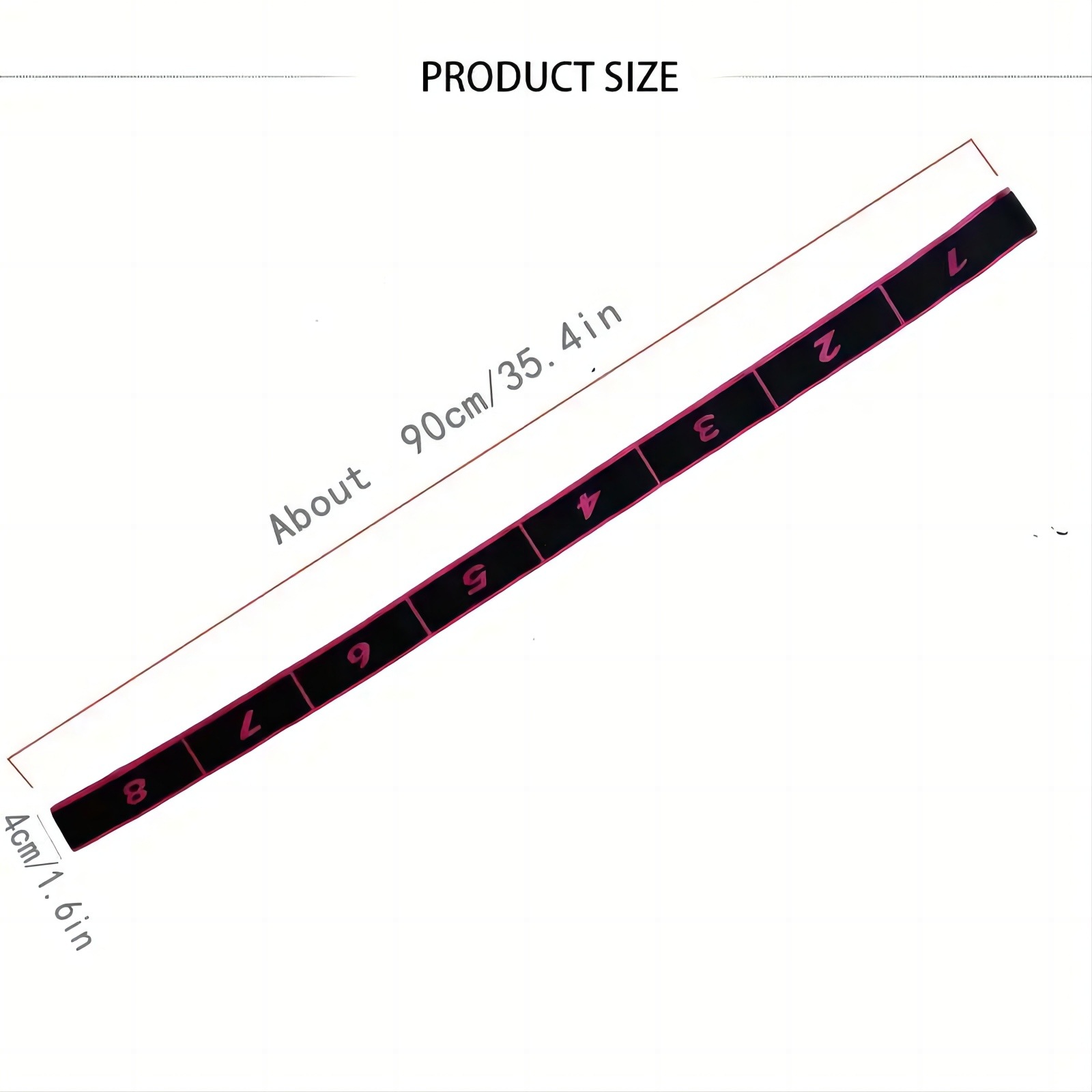 Red 3 Pack Multi-Loop Yoga Stretching Strap with Numbered Sections 90cm Elastic Resistance Band for Dance Pilates Body Sculpting Australian Fitness Gear