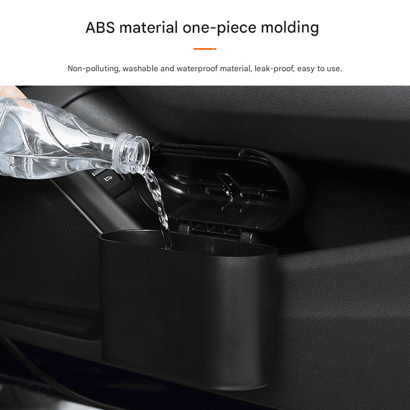Car Rubbish Bins Compact Hanging Storage Solution 2 Pack Push Lid Universal Fit Blue