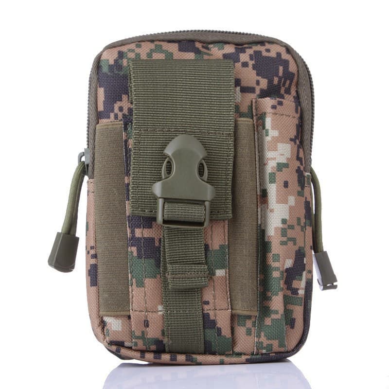 Jungle Digital Tactical Molle Waist Bag Waterproof Phone Pouch for 6 inch Smartphones Compact Large Capacity Belt Loop Organizer for Local Outdoor Adventurers