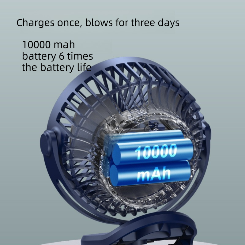 Pink 10000mAh Portable Clip on Fan with 720 Degree Rotation 4 Speeds for Stroller Kitchen Office Desk Quiet Rechargeable Cooling Solution for Local Homes