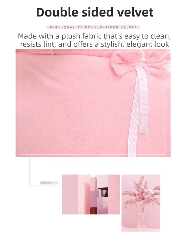 Soft-Sided Fabric Crate 2-in-1 Plush Pet Carrier Mobile Bed Portable Lightweight Rabbit Ear Design L 33 x 25 x 27CM