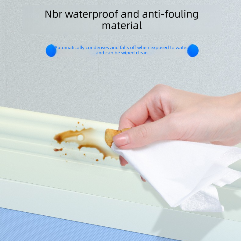 Brown 3-Meter Self-Adhesive Reinforced Skirting Board – 10 cm Wide Wall Decorative Trim for Home Interior