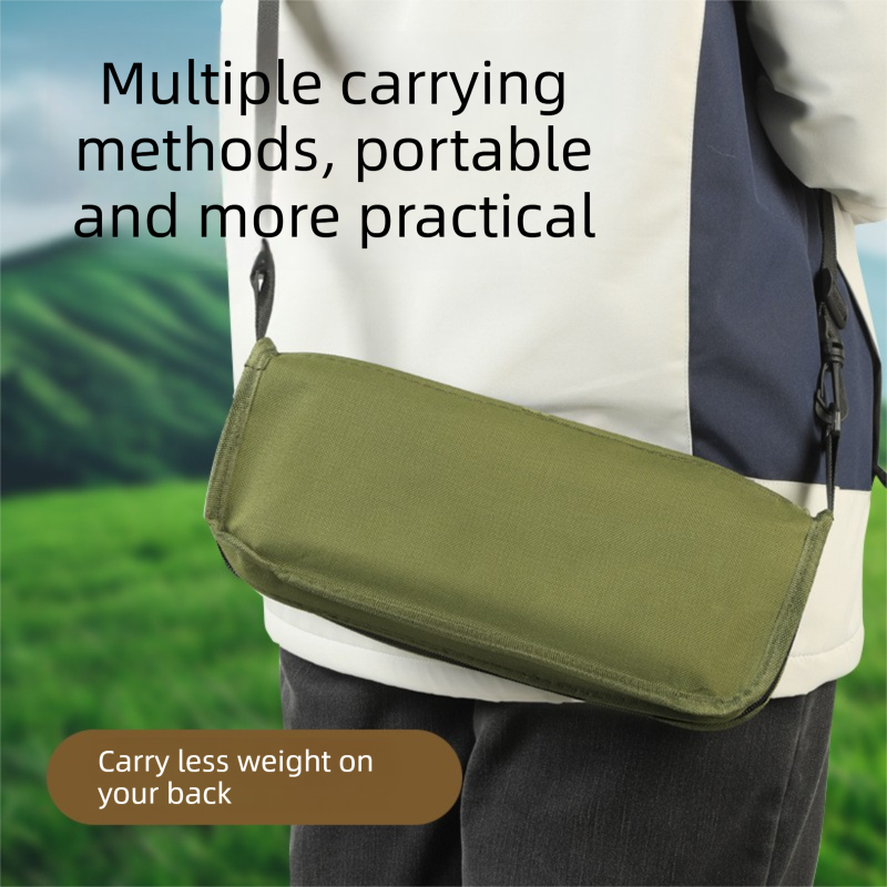 Green Portable Folding Backpack Stool with Carrying Case – Compact, Durable Outdoor Seat for Camping, Hiking, Fishing & Travel(large size)