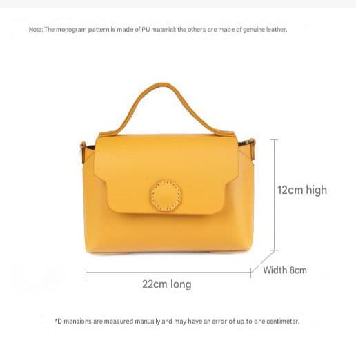 Leathercraft Kit DIY Geometric Shoulder Bag Pre-Punched Cowhide Red