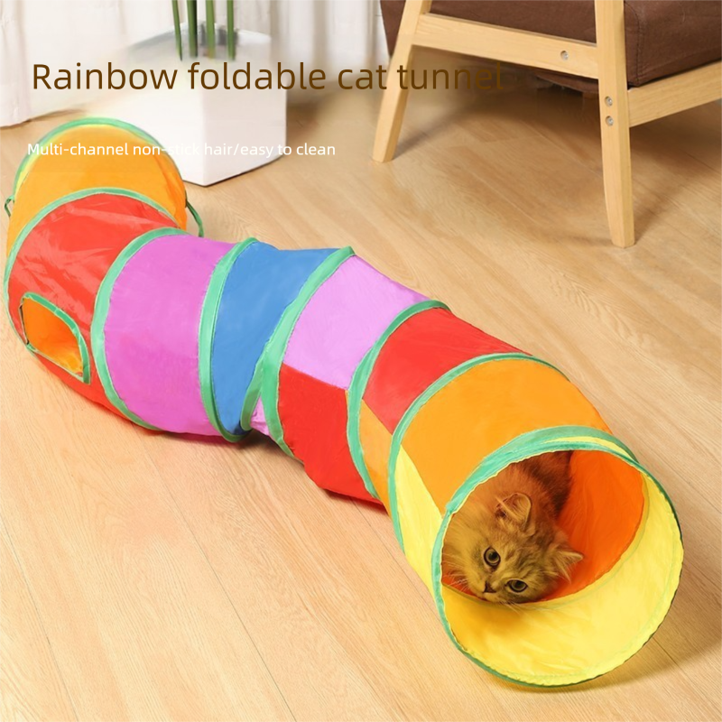 Cat Track Ball Toy – Wave-Shaped Wall Mount Puzzle for Indoor Cats, with Rolling Balls and Suction Cups(T-shaped)