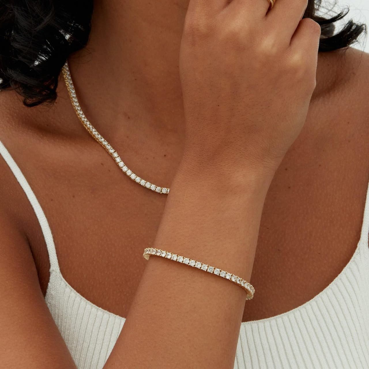 Tennis Bracelet 4.0mm Iced-Out Zirconia Secure Clasp 8 Inches Silver