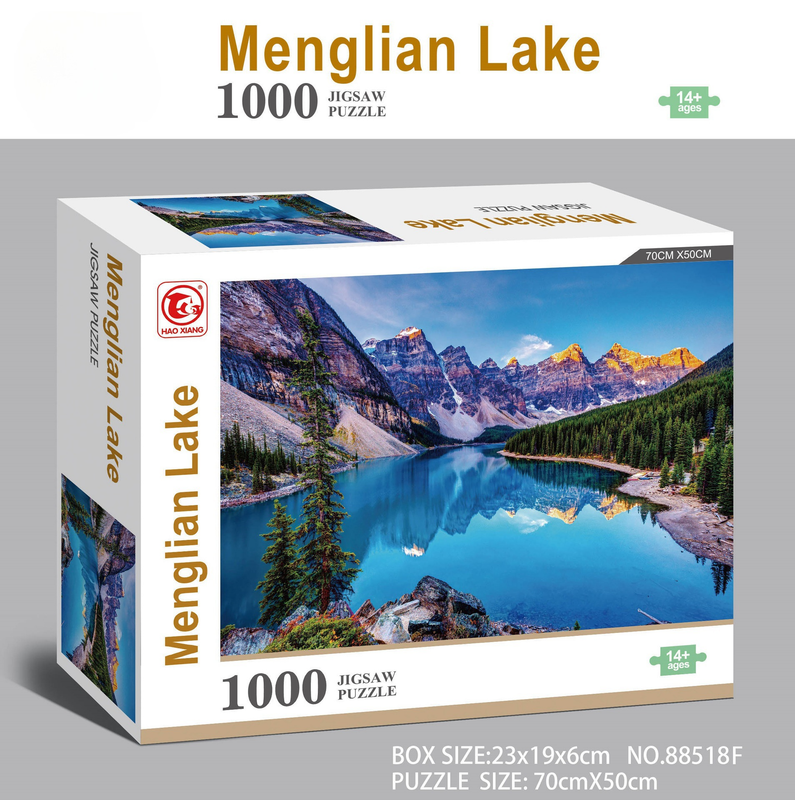 1000 piece Jigsaw Puzzle for Adults - Landscape Cityscape Art, Premium Quality Paper Cardboard, 70x50cm Finished Size, Stress Relief Brain Game Gift for Ages 14+ 【Moonlight Hut】