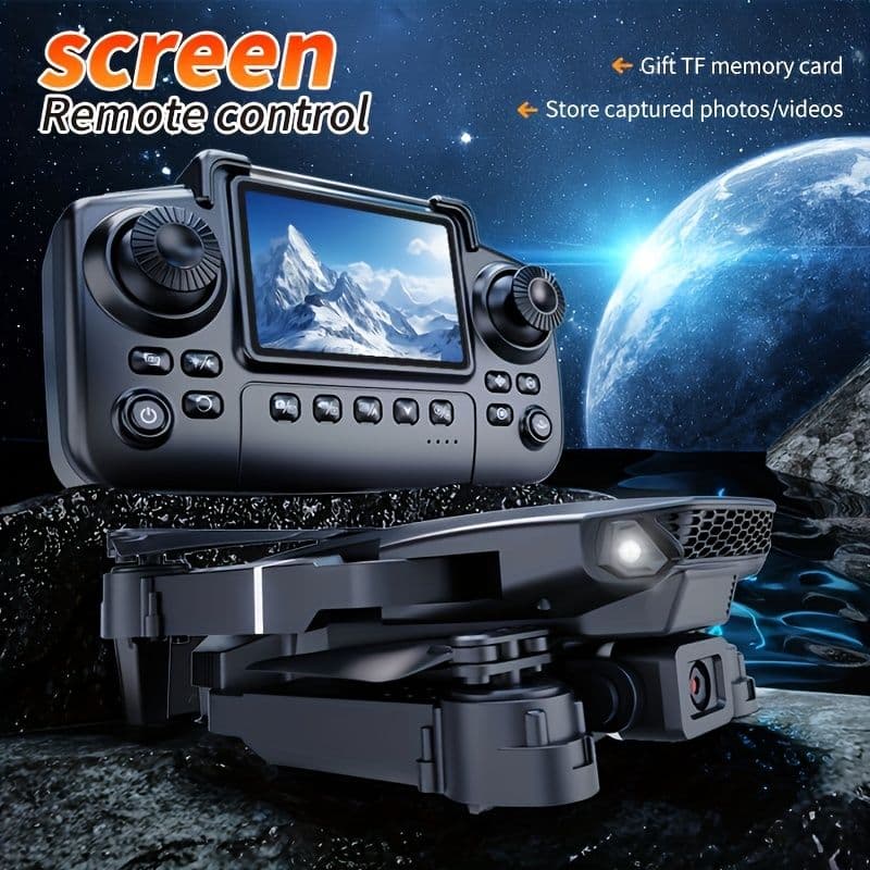 Upgraded foldable drone, equipped with dual high-definition cameras | obstacle avoidance, brushless motor, long distance, 360° flip, one-key take-off/landing, stable flight, App control, professional high-quality drone, perfect gift for adults and be