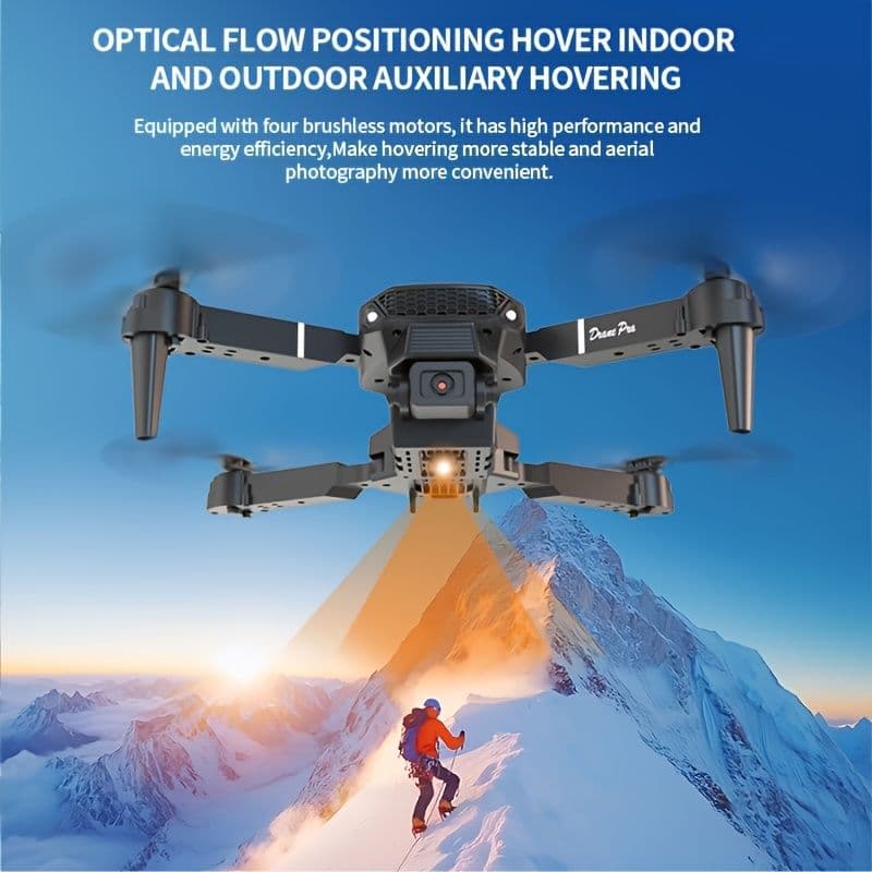 Upgraded foldable drone, equipped with dual high-definition cameras | obstacle avoidance, brushless motor, long distance, 360° flip, one-key take-off/landing, stable flight, App control, professional high-quality drone, perfect gift for adults and be