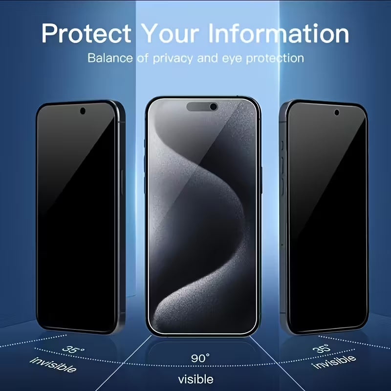 iPhone 14 Pro Max - 4-pack full-screen privacy tempered glass protective film