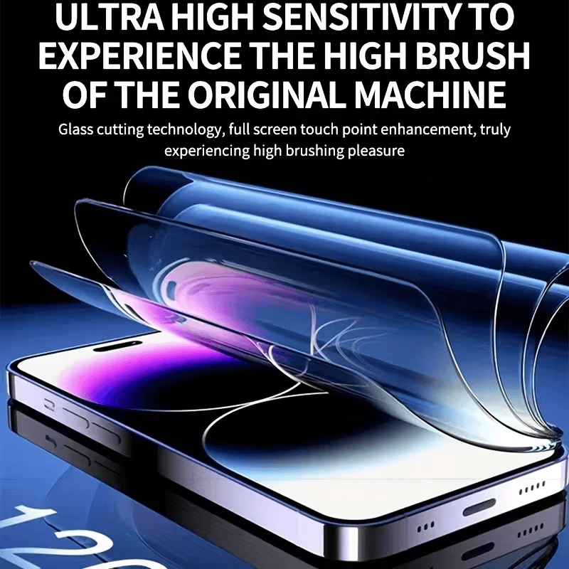 Phone Screen Protector HD Tempered Glass Anti-Scratch Anti-Fingerprint Easy Installation 5 Pack