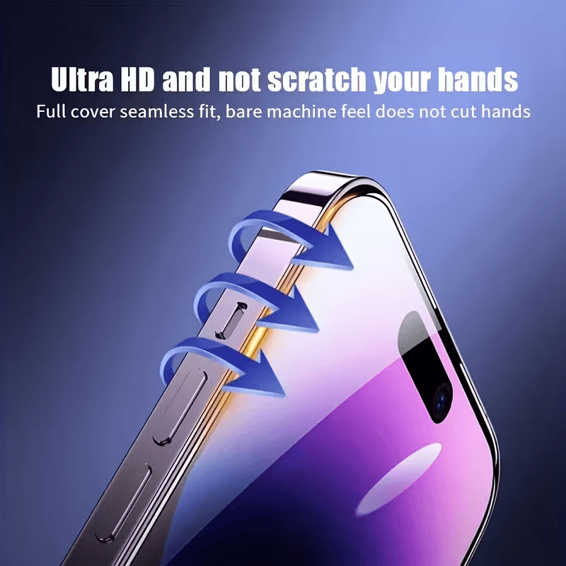 Phone Screen Protector HD Tempered Glass Anti-Scratch Anti-Fingerprint Easy Installation 5 Pack