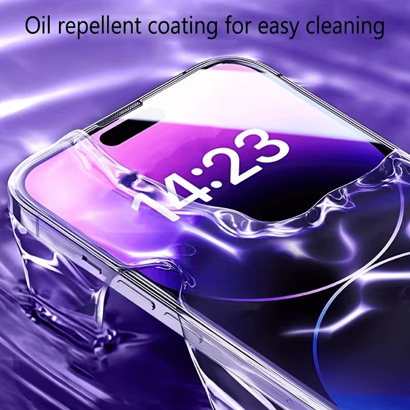 Phone Screen Protector HD Tempered Glass Anti-Scratch Anti-Fingerprint Easy Installation 5 Pack