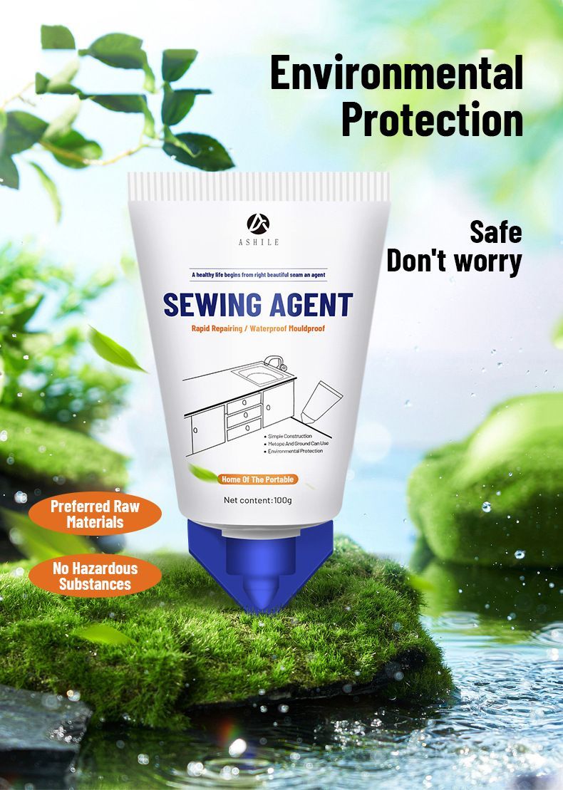 Sewing Agent – Waterproof, Mouldproof & Eco-Friendly Gap Filler for Home Repairs – Perfect for Bathrooms, Kitchens, Tiles, Windows, Doors, Baseboards, Pipes, Furniture, Cracks and Joints, Ideal for DIY Sealing, Caulking, and Restoration