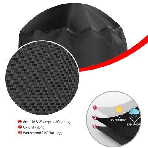 Grill Cover, 22 inch BBQ Gas Grill Cover Waterproof Weather Resistant, UV and Fade Resistant, UV Resistant Materia for Weber Char-Broil Nexgrill Grills and More