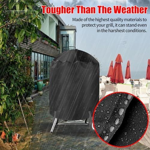 Grill Cover, 22 inch BBQ Gas Grill Cover Waterproof Weather Resistant, UV and Fade Resistant, UV Resistant Materia for Weber Char-Broil Nexgrill Grills and More