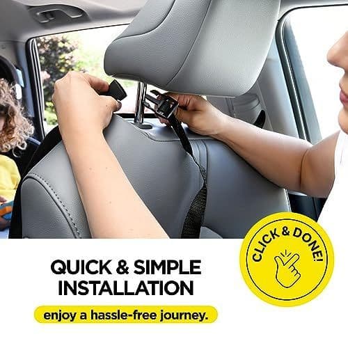 Back Seat Cover Kids Waterproof Kick Mats X-Large 2 Pack with 3 Pocket Storage Organizer