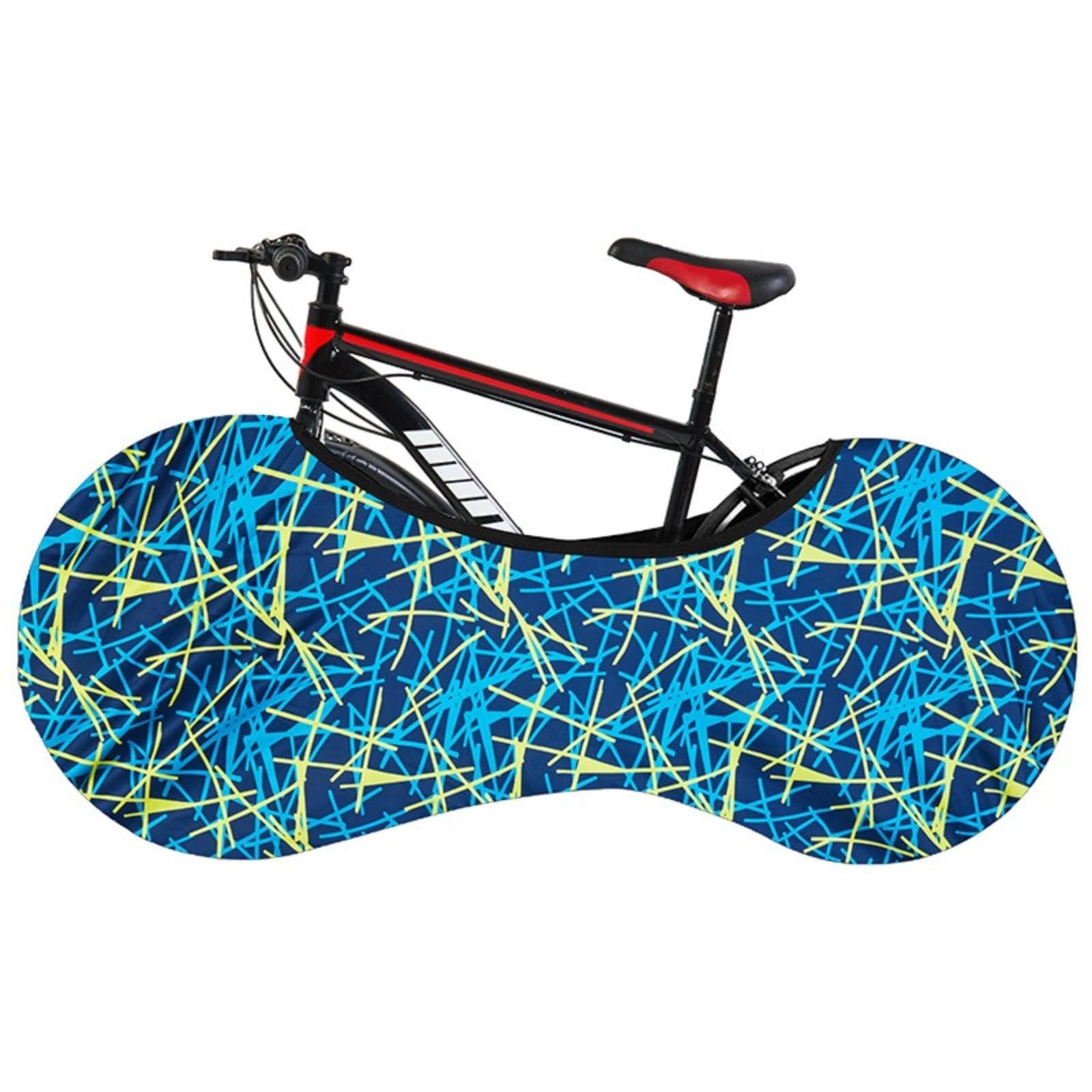 Indoor Stretchable Bicycle Frame Cover, Dust & Scratch Protection for Home Storage, 160*66cm (black)