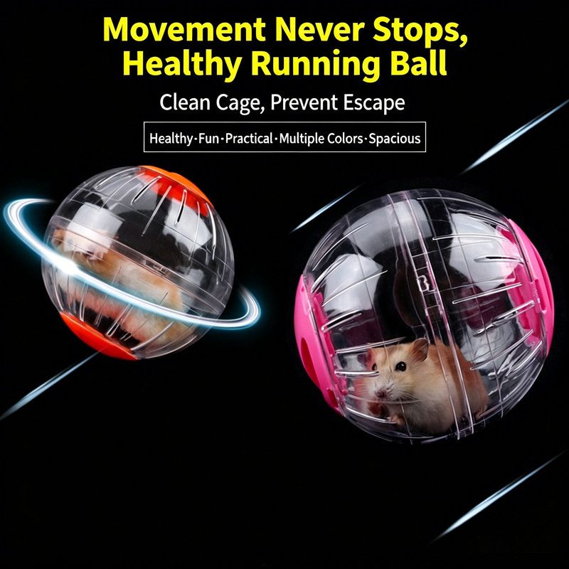Hamster Exercise Ball (Plastic) Size: 120mm Color: Orange for Hamsters (1pc)