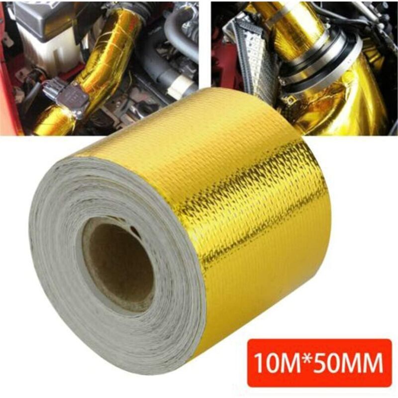 Gold Aluminum Foil Tape, Reflective Thermal Adhesive Tape, 10 m x 5 cm