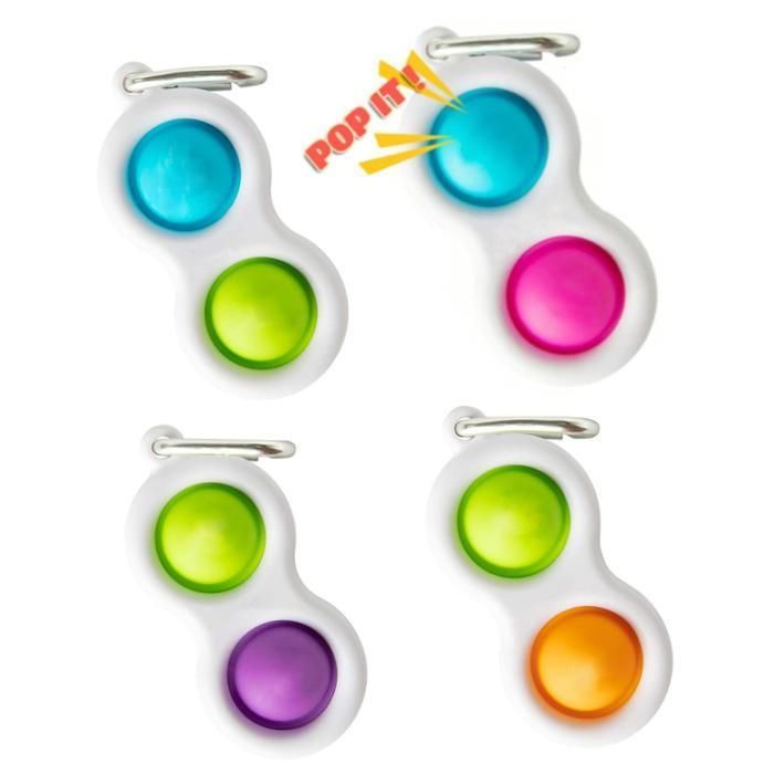 Mini Push Bubble Item, Purple and Green