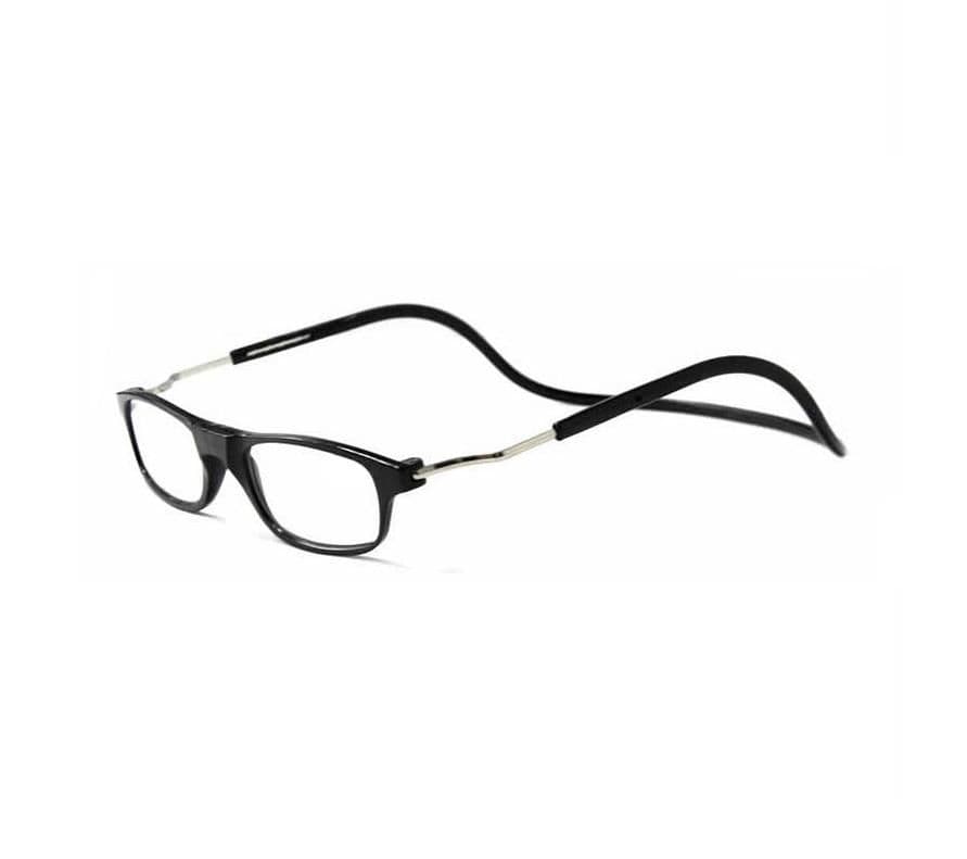 Smart Reading Glasses with Magnet Black +3.5